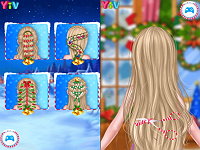 Frozen Sister Christmas Hairstyle Design