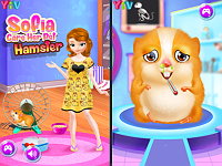 Sofia Care Her Pet Hamster