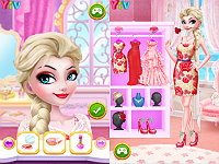 Frozen Sister Rose Style Fashion