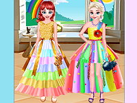 Bffs Rainbow Tulle Dress